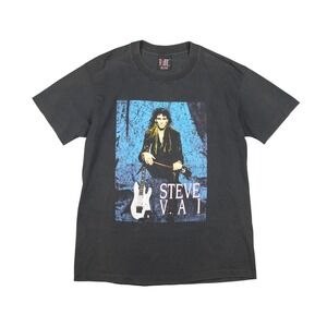Vtg 1991 Steve Vai Passion and Warfare Tour Tee Men's XL Black Giant USA